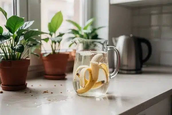 Bananová voda: levný trik, díky kterému pokojovky ožijí (a míň chřadnou v zimě)