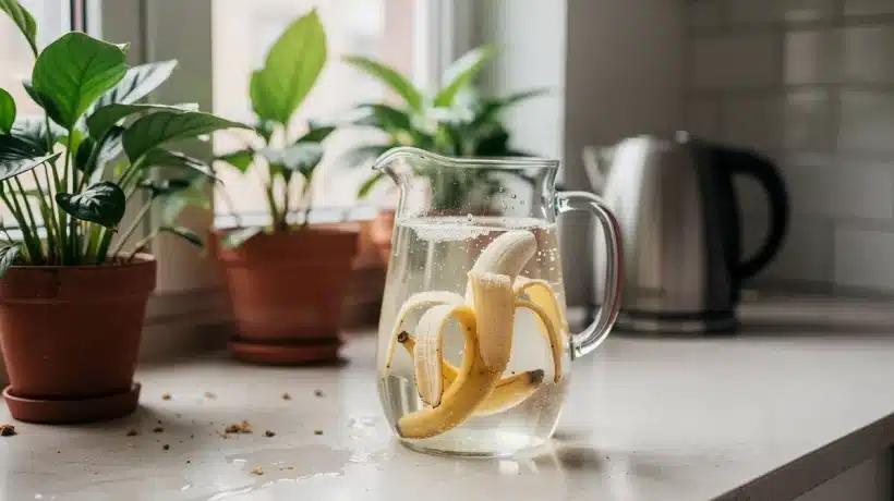 Bananová voda: levný trik, díky kterému pokojovky ožijí (a míň chřadnou v zimě)