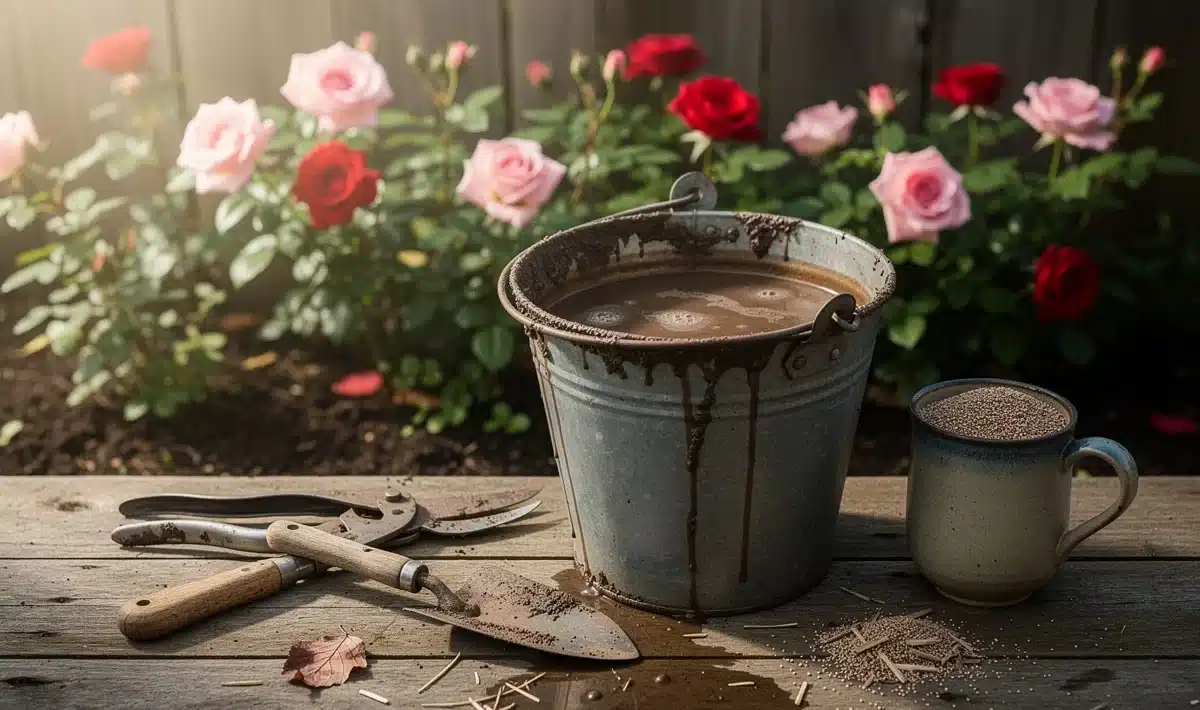 Domácí „růžový elixír“: směs z popela a kostí, po které růže šílí