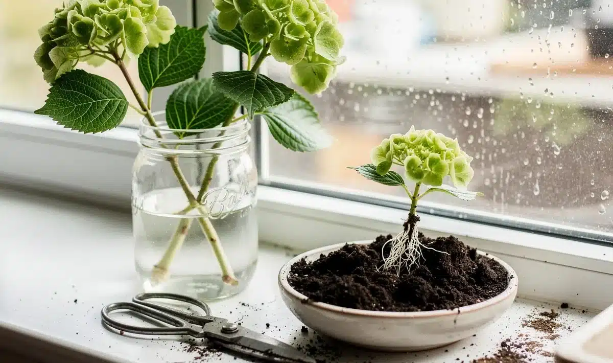 Jak z jednoho výhonku udělat „armádu“ hortenzií: trik bez hormonů a bez utrácení