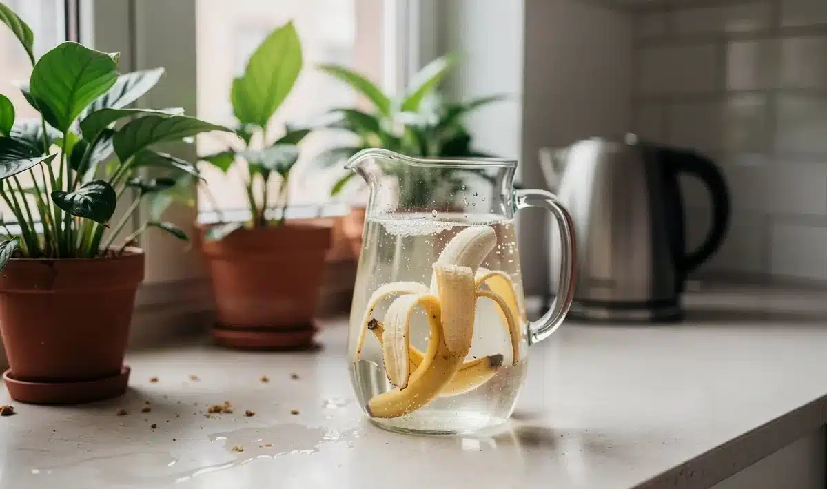 Bananová voda: levný trik, díky kterému pokojovky ožijí (a míň chřadnou v zimě)