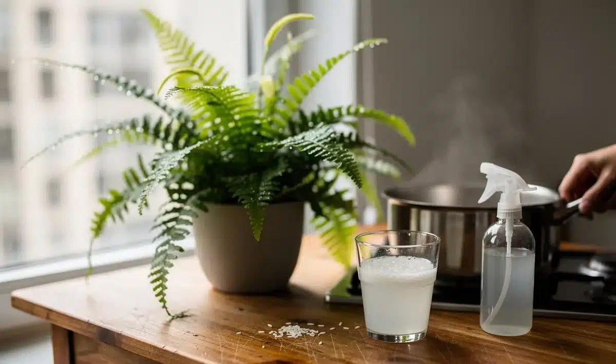 Vodu po rýži nikdy nevylévej. Paproť po ní šílí a startuje nové výhony