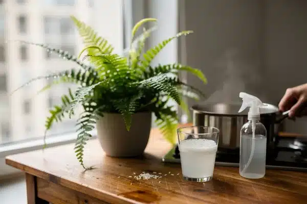 Vodu po rýži nikdy nevylévej. Paproť po ní šílí a startuje nové výhony