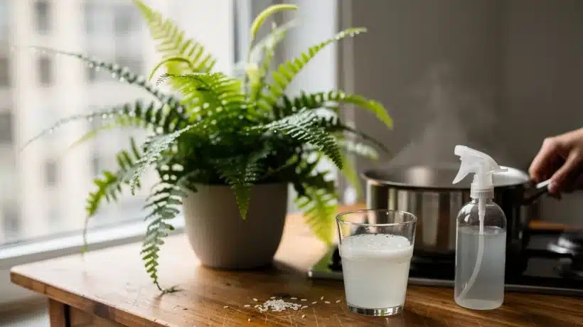 Vodu po rýži nikdy nevylévej. Paproť po ní šílí a startuje nové výhony