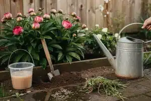 Zalij piwonie droždím: jarní trik, po kterém explodují pupeny