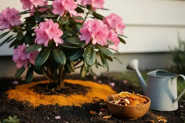 Zalévaj rododendrony pomerančem: levný trik, po kterém se budou ohýbat pod květy